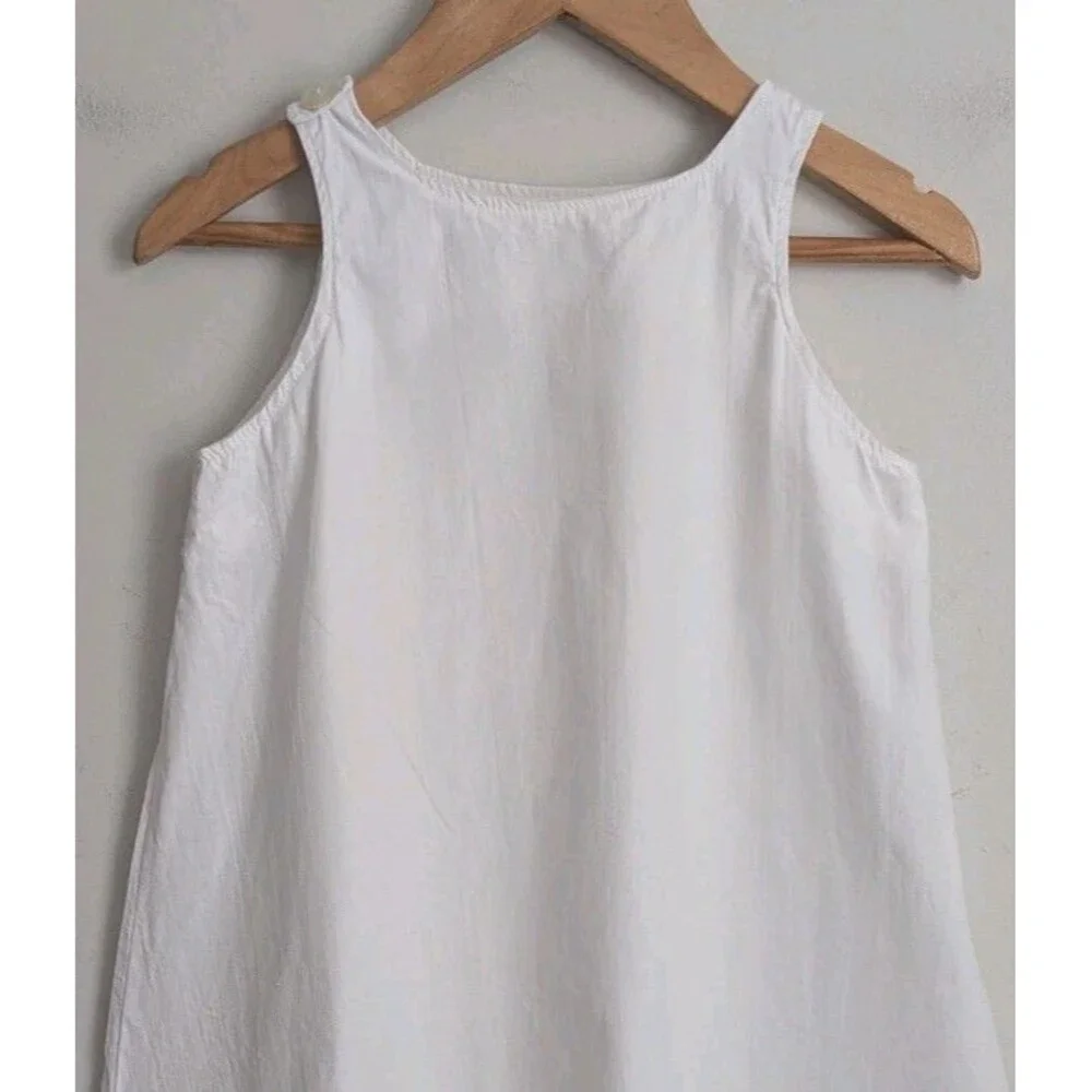 Vintage Handmade Baptism Christening Gown Slip White Cotton Eyelet Lace 31